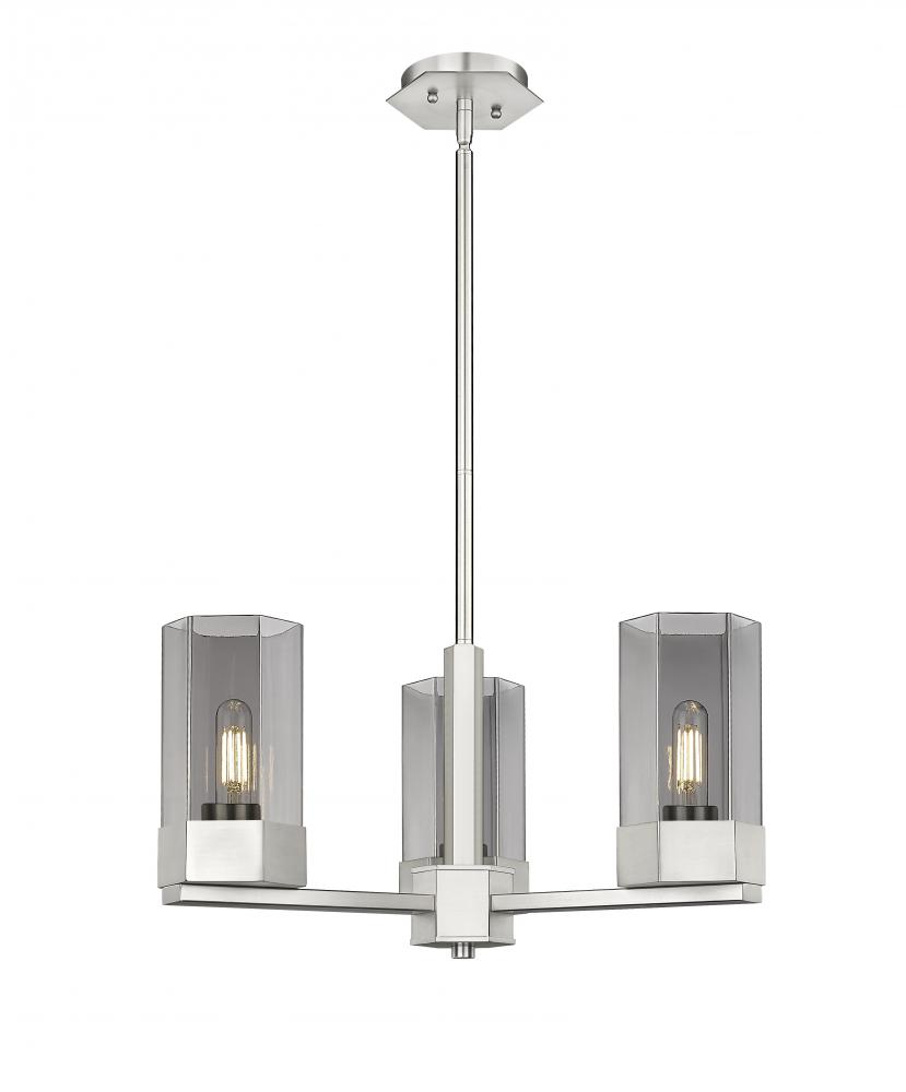 Claverack - 3 Light - 22 inch - Satin Nickel - Pendant