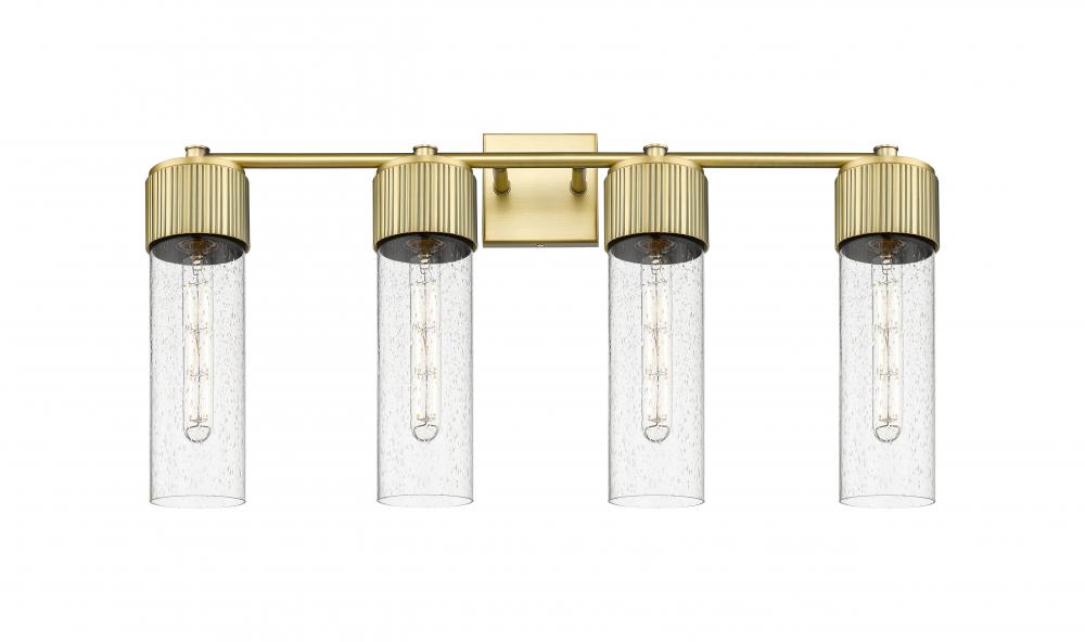 Bolivar - 4 Light - 31 inch - Brushed Brass - Bath Vanity Light