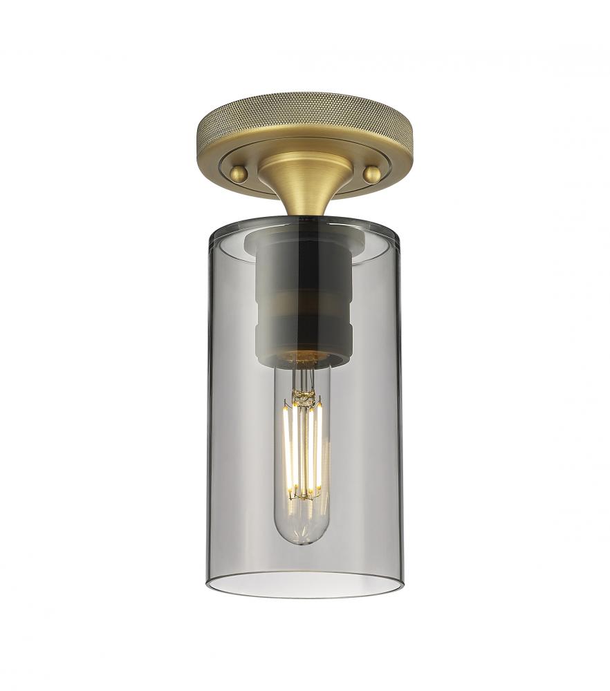 Crown Point - 1 Light - 5 inch - Brushed Brass - Flush Mount