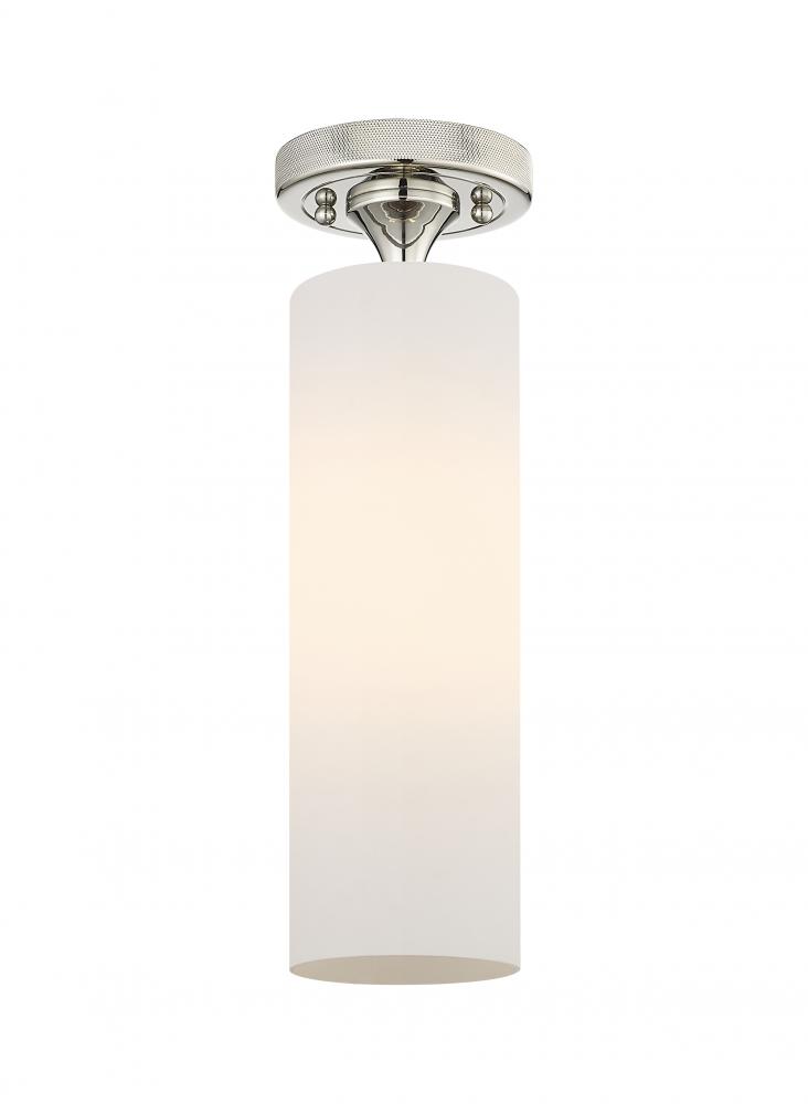 Crown Point - 1 Light - 5 inch - Polished Nickel - Flush Mount