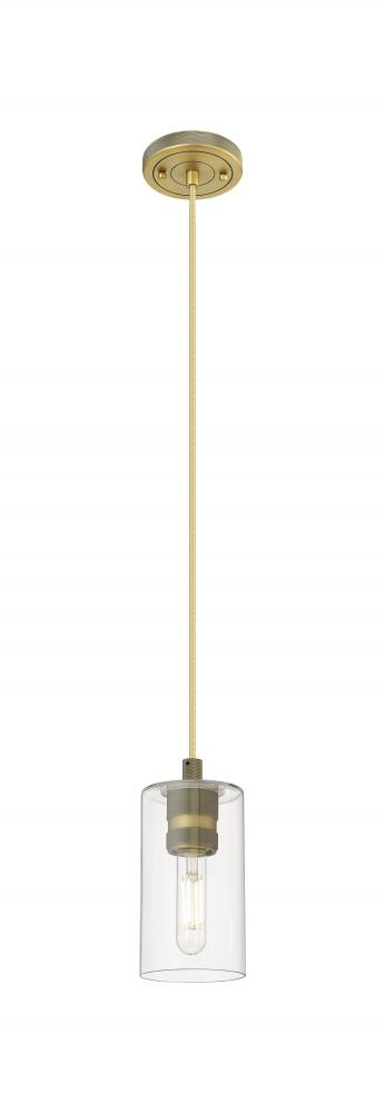 Crown Point - 1 Light - 5 inch - Brushed Brass - Pendant