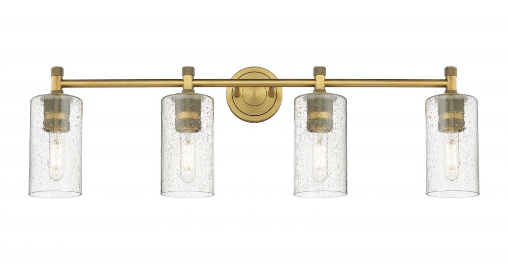 Crown Point - 4 Light - 34 inch - Brushed Brass - Bath Vanity Light