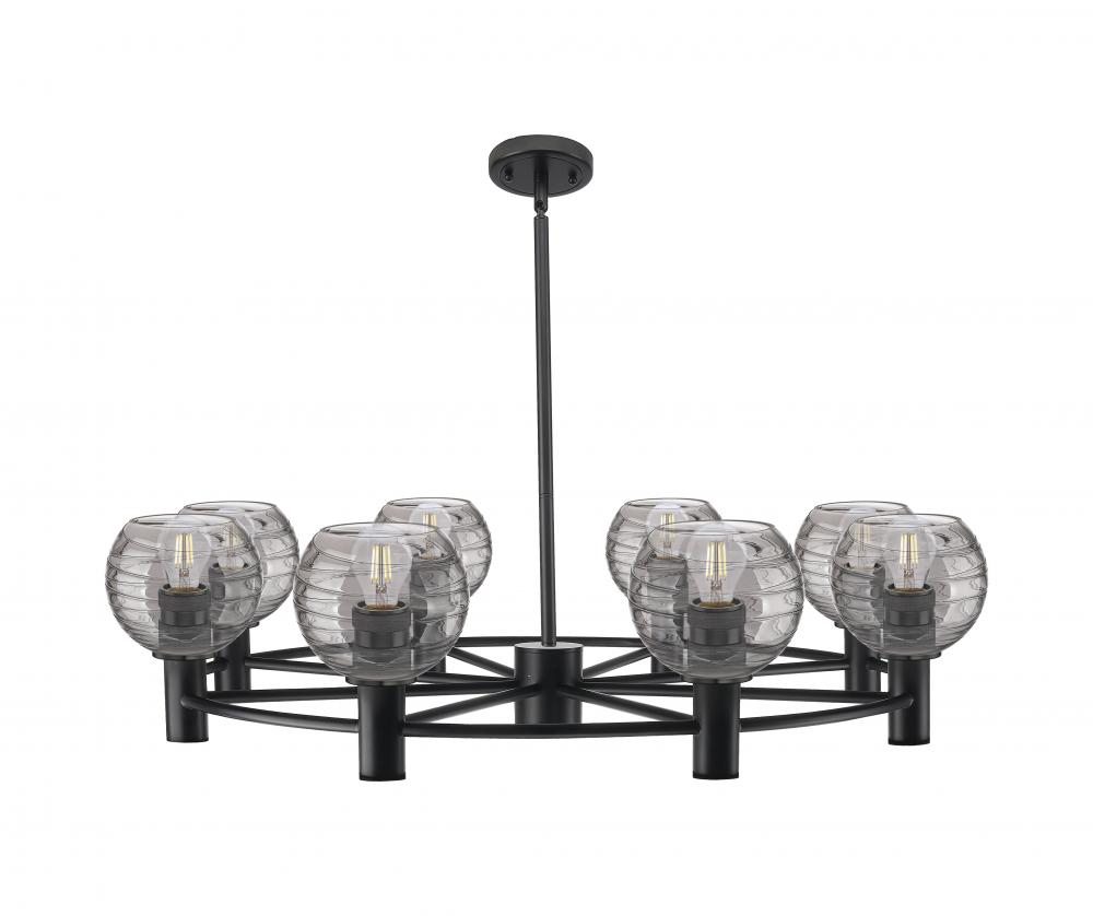 Crown Point - 8 Light - 36 inch - Brushed Brass - Chandelier