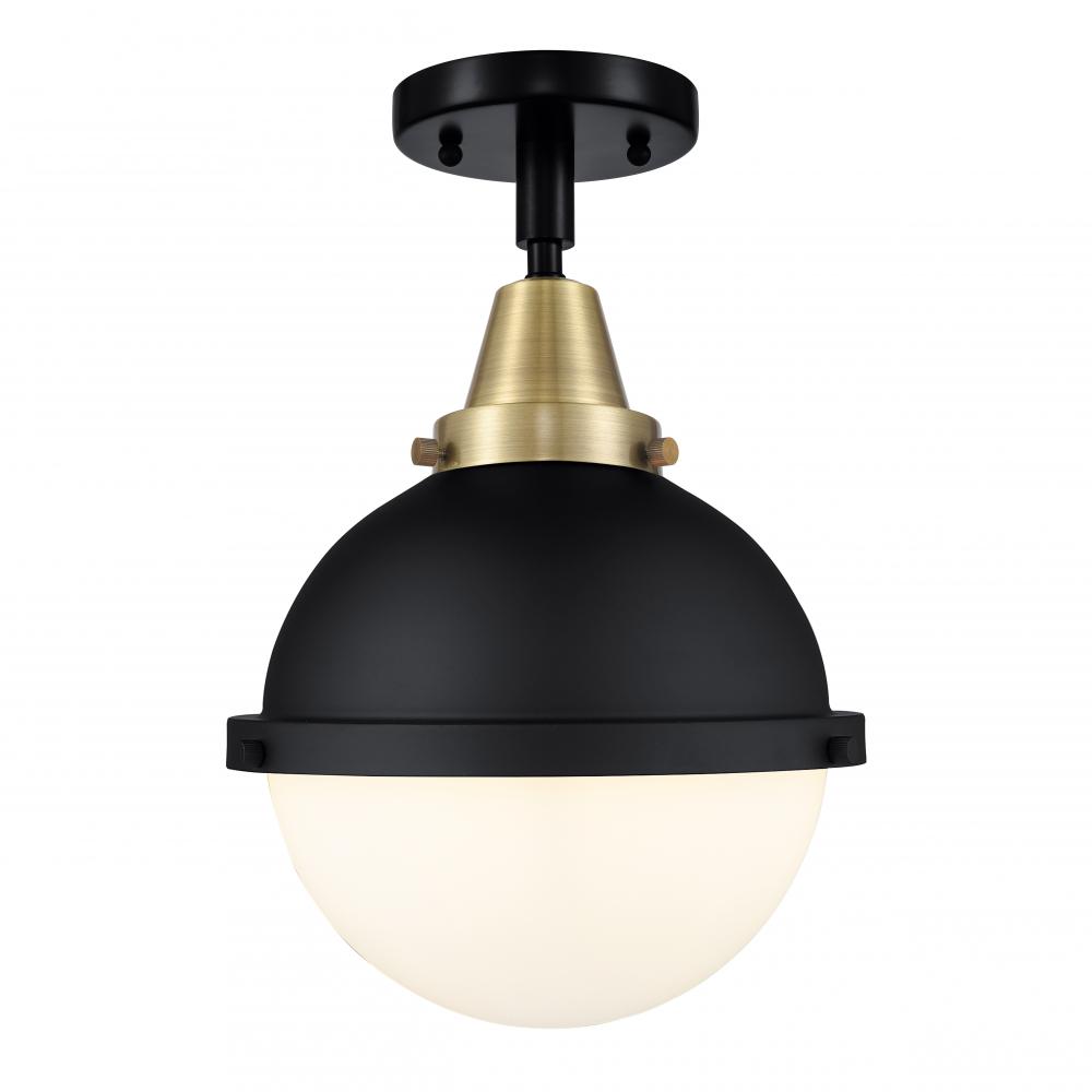 Hampden - 1 Light - 9 inch - Black Antique Brass - Flush Mount