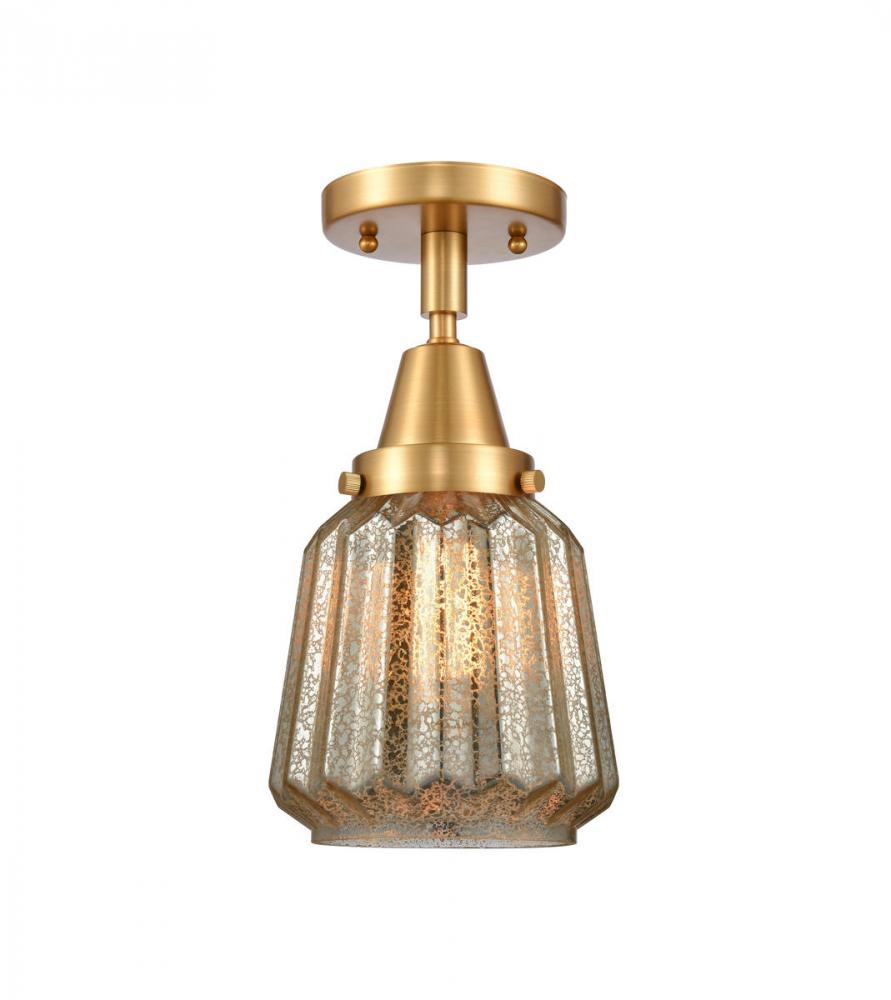 Chatham - 1 Light - 7 inch - Satin Gold - Flush Mount