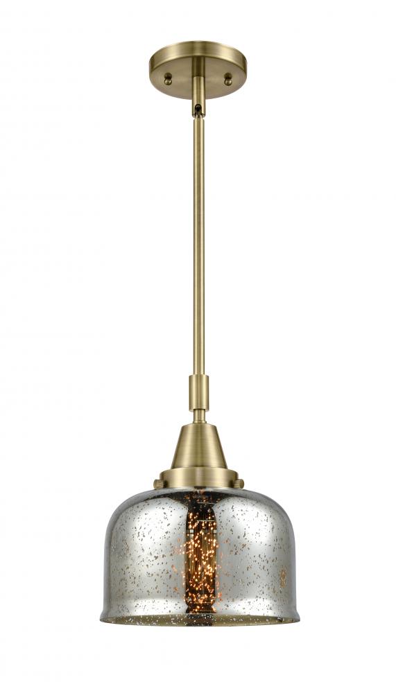 Bell - 1 Light - 8 inch - Antique Brass - Mini Pendant