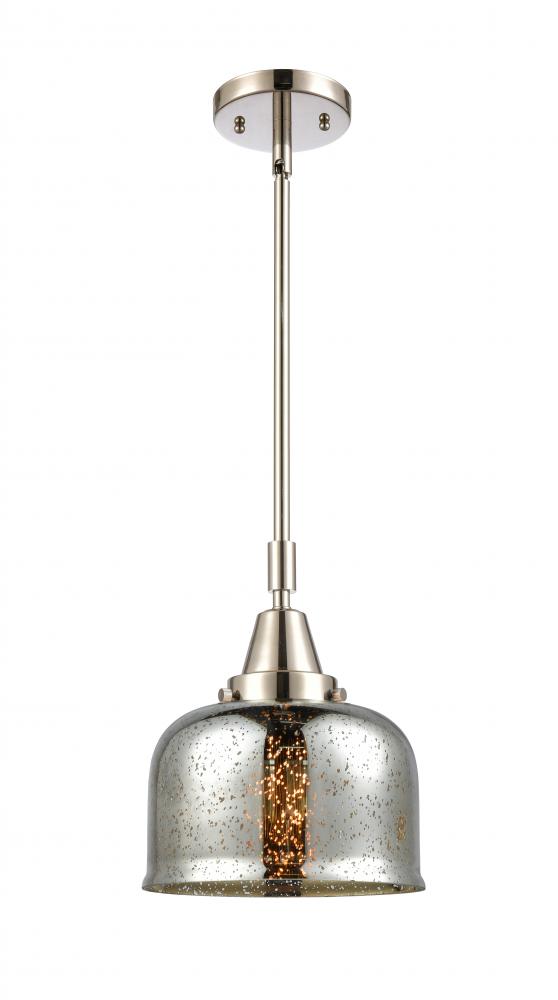 Bell - 1 Light - 8 inch - Polished Nickel - Mini Pendant