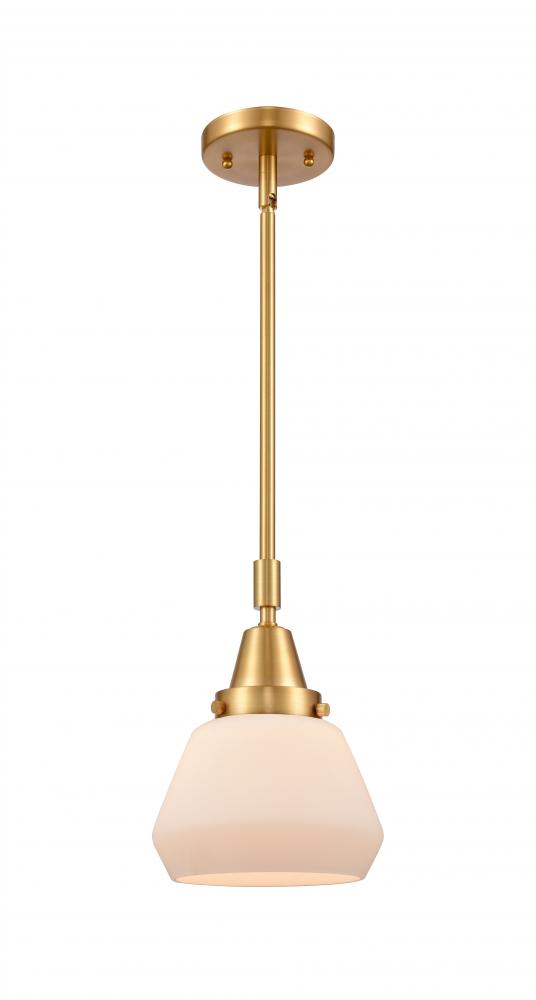 Fulton - 1 Light - 7 inch - Satin Gold - Mini Pendant