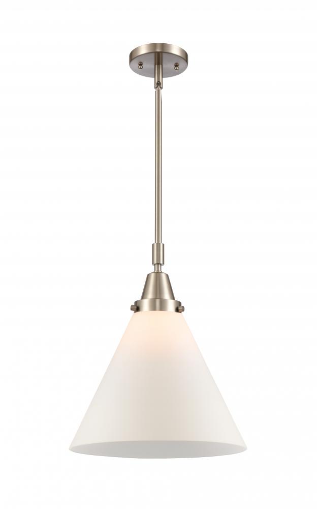 Cone - 1 Light - 12 inch - Brushed Satin Nickel - Mini Pendant