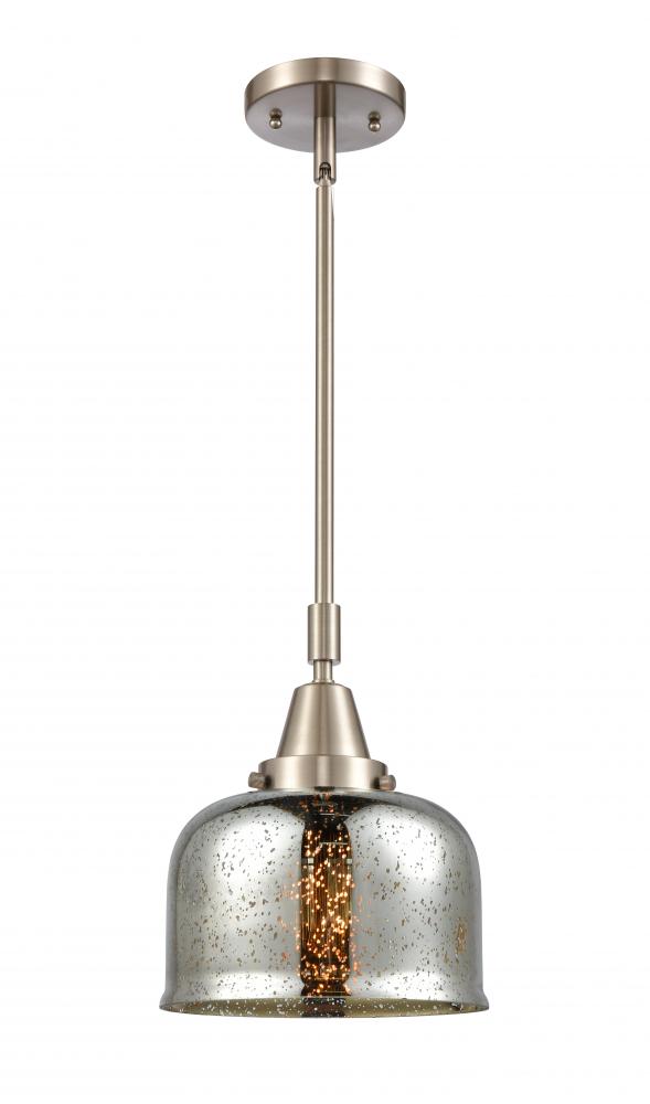 Bell - 1 Light - 8 inch - Brushed Satin Nickel - Mini Pendant