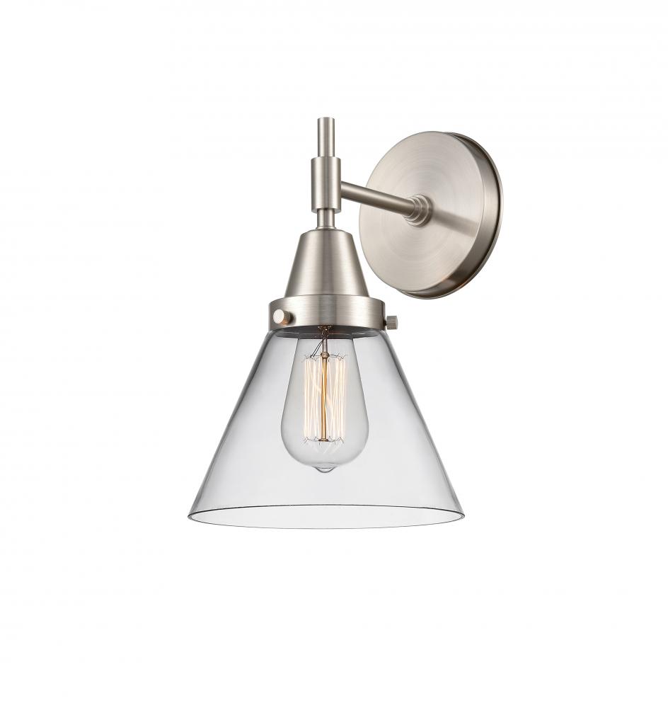 Cone - 1 Light - 8 inch - Satin Nickel - Sconce