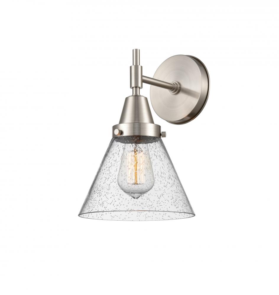 Cone - 1 Light - 8 inch - Satin Nickel - Sconce