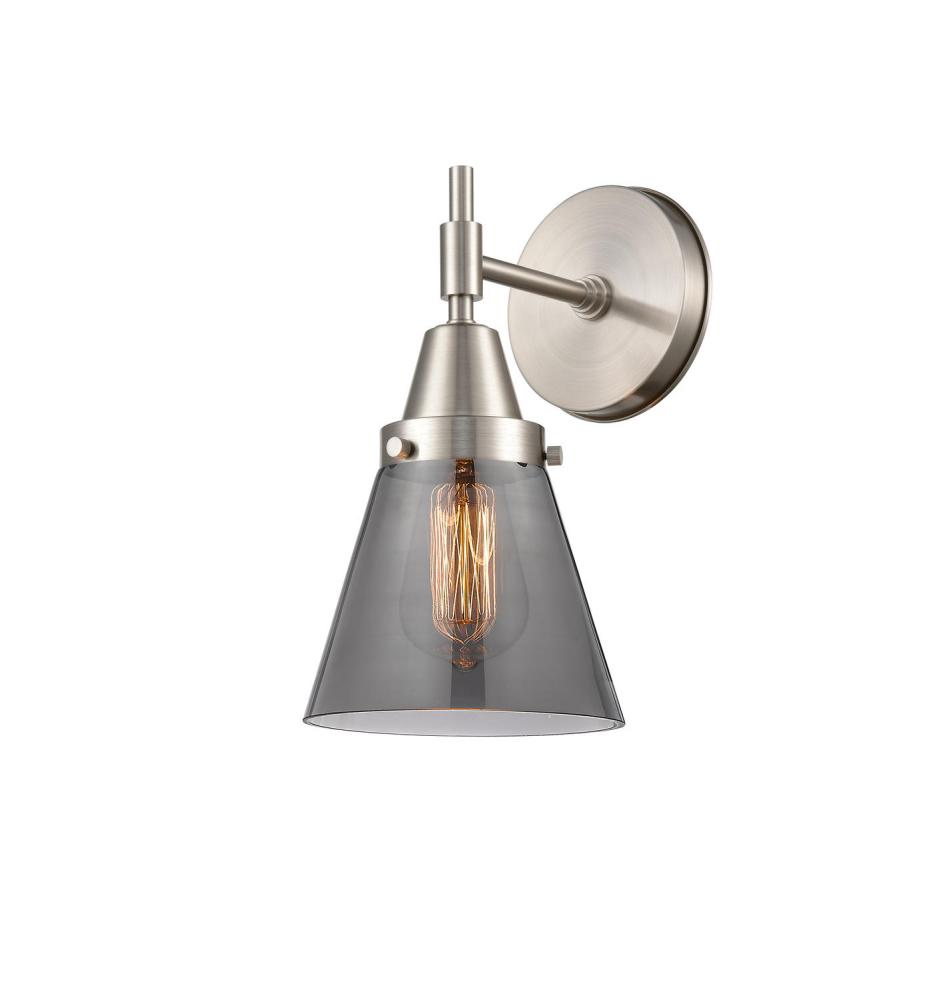 Cone - 1 Light - 6 inch - Satin Nickel - Sconce