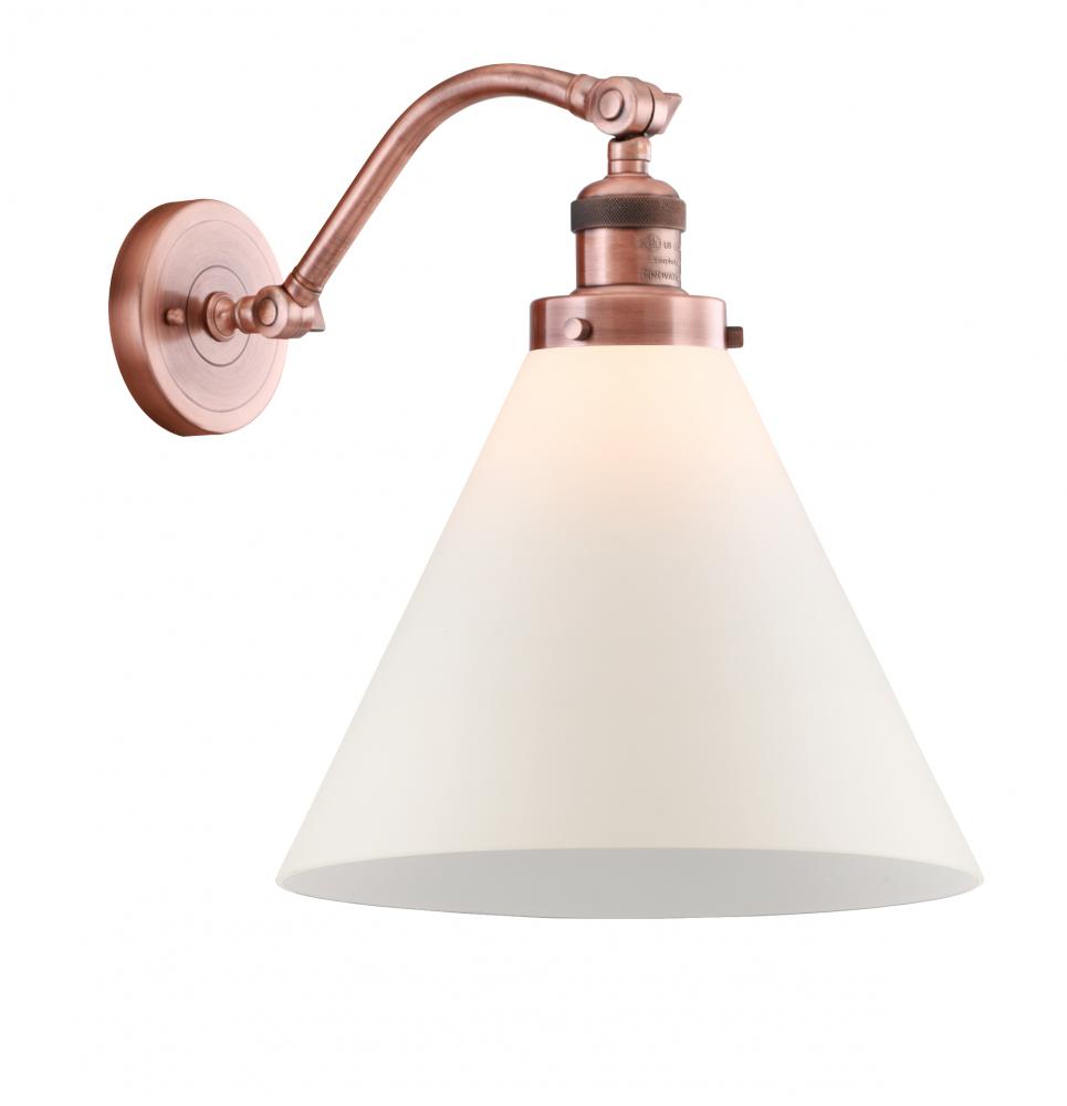 Cone - 1 Light - 12 inch - Antique Copper - Sconce