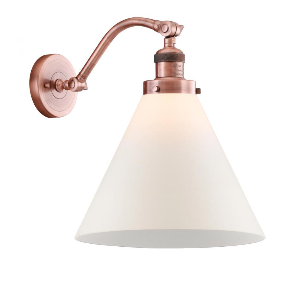 Cone - 1 Light - 12 inch - Antique Copper - Sconce