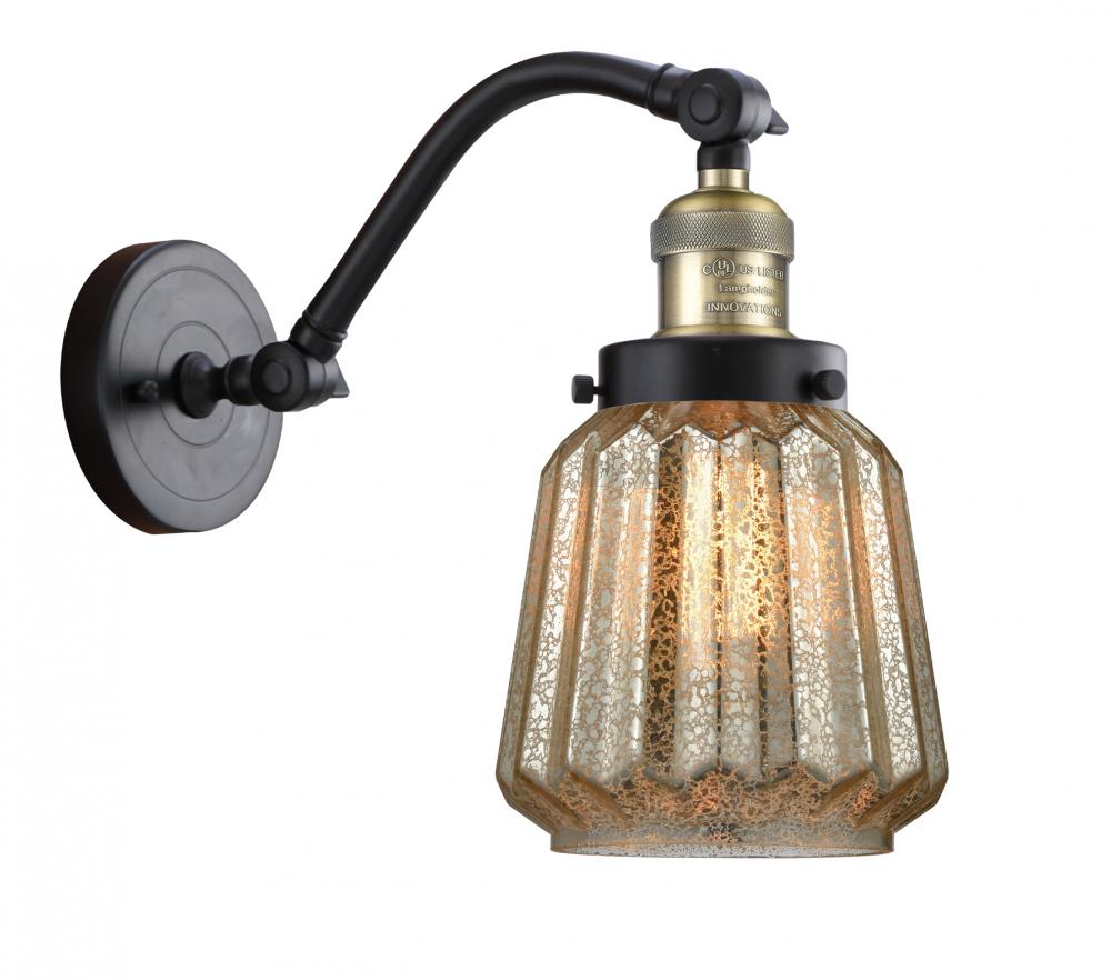 Chatham - 1 Light - 7 inch - Black Antique Brass - Sconce