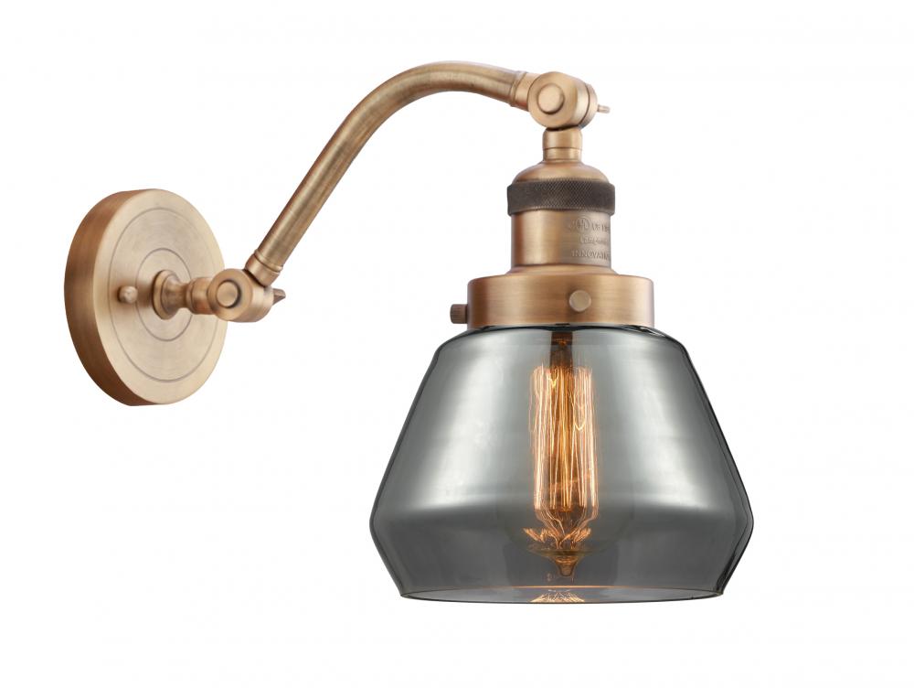 Fulton - 1 Light - 7 inch - Brushed Brass - Sconce