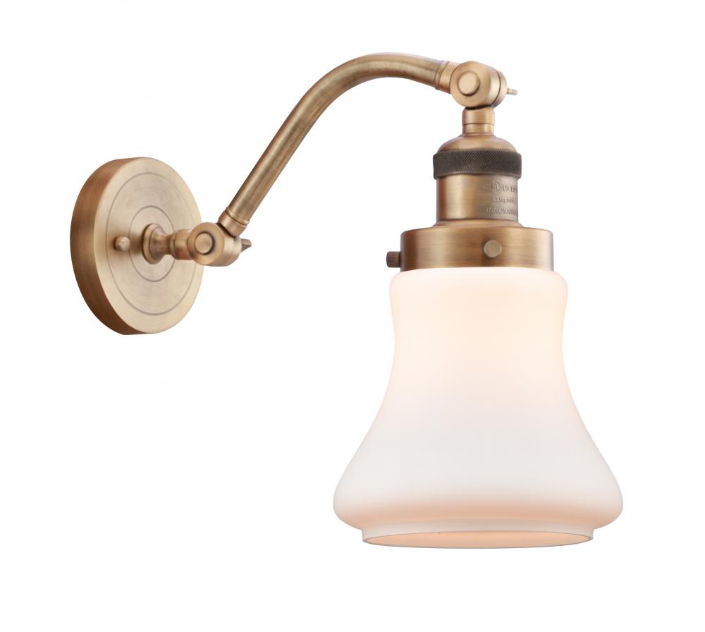 Bellmont - 1 Light - 7 inch - Brushed Brass - Sconce