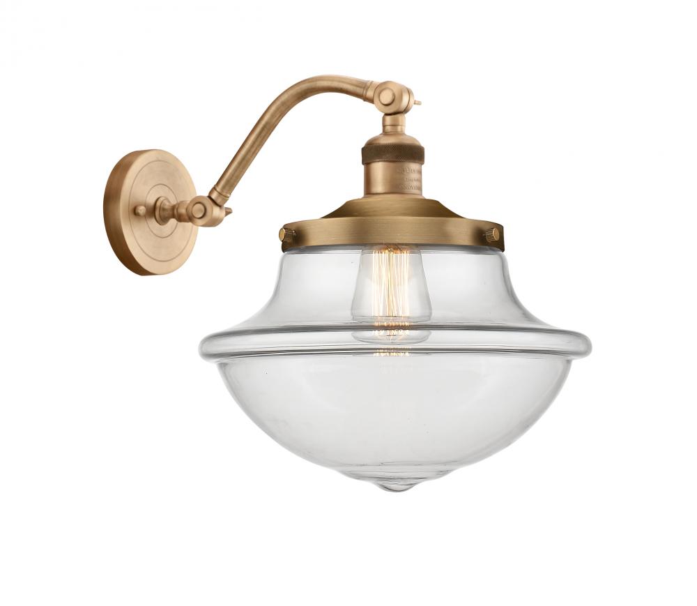 Oxford - 1 Light - 8 inch - Brushed Brass - Sconce