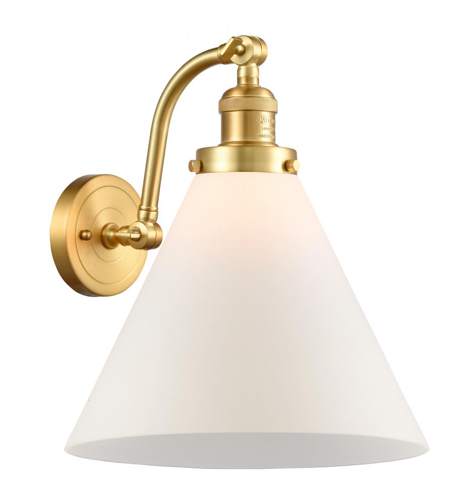 Cone - 1 Light - 12 inch - Satin Gold - Sconce