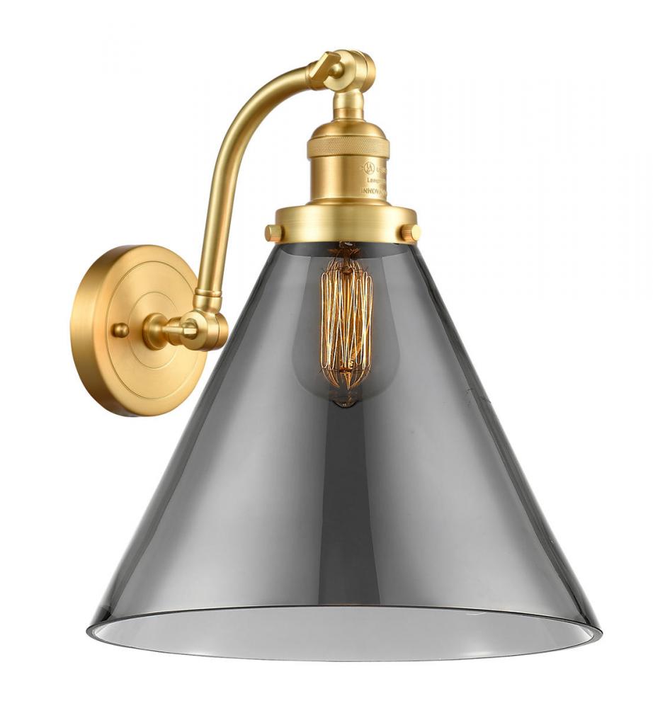 Cone - 1 Light - 12 inch - Satin Gold - Sconce