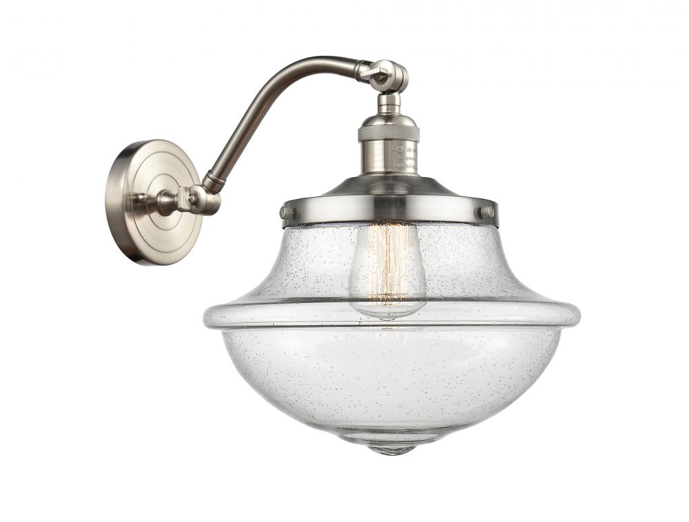 Oxford - 1 Light - 8 inch - Brushed Satin Nickel - Sconce