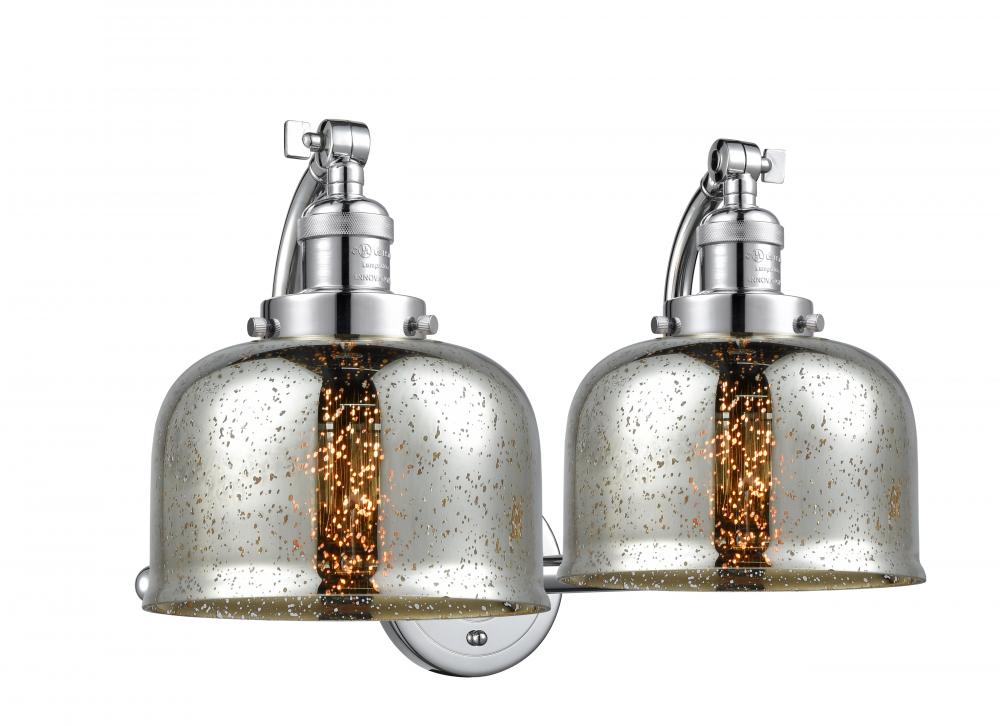 Bell - 2 Light - 18 inch - Polished Chrome - Bath Vanity Light