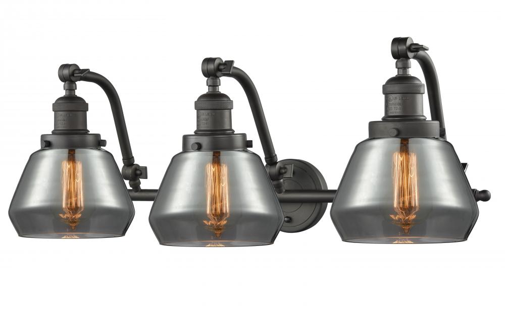 Fulton - 3 Light - 28 inch - Oil Rubbed Bronze - Bath Vanity Light