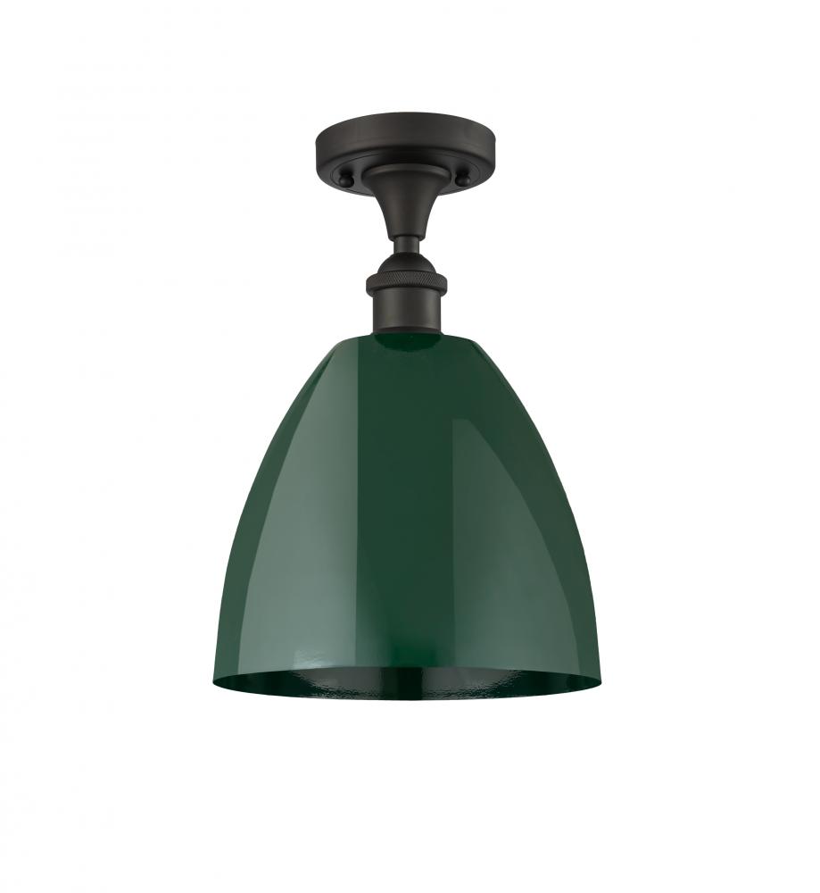 Plymouth - 1 Light - 9 inch - Oil Rubbed Bronze - Semi-Flush Mount