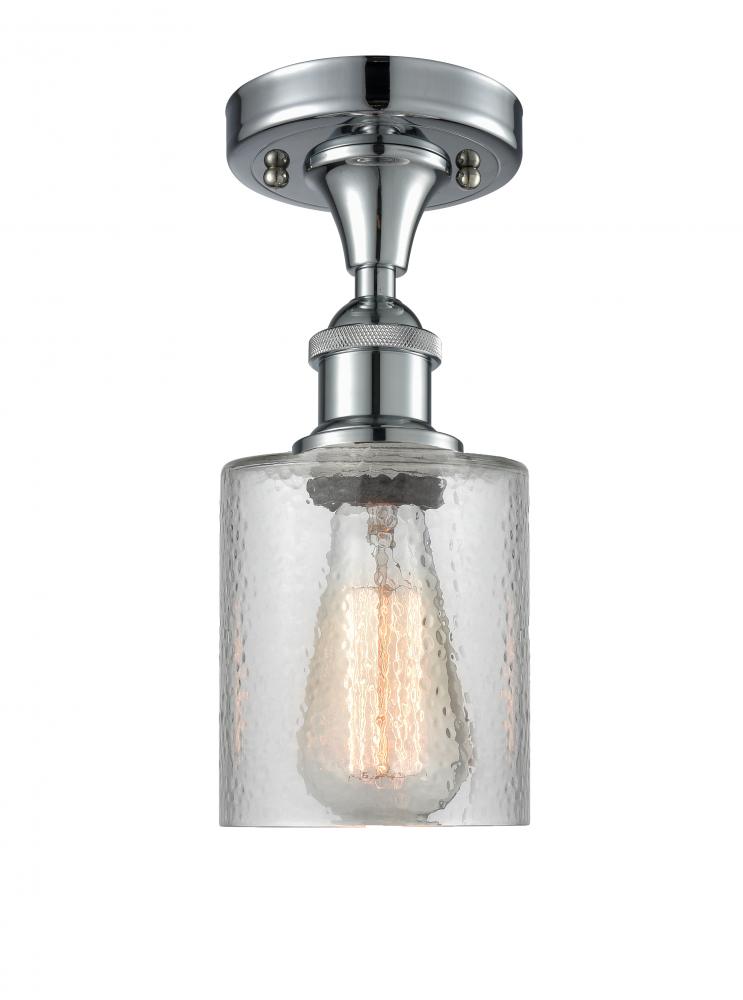 Cobbleskill - 1 Light - 5 inch - Polished Chrome - Semi-Flush Mount