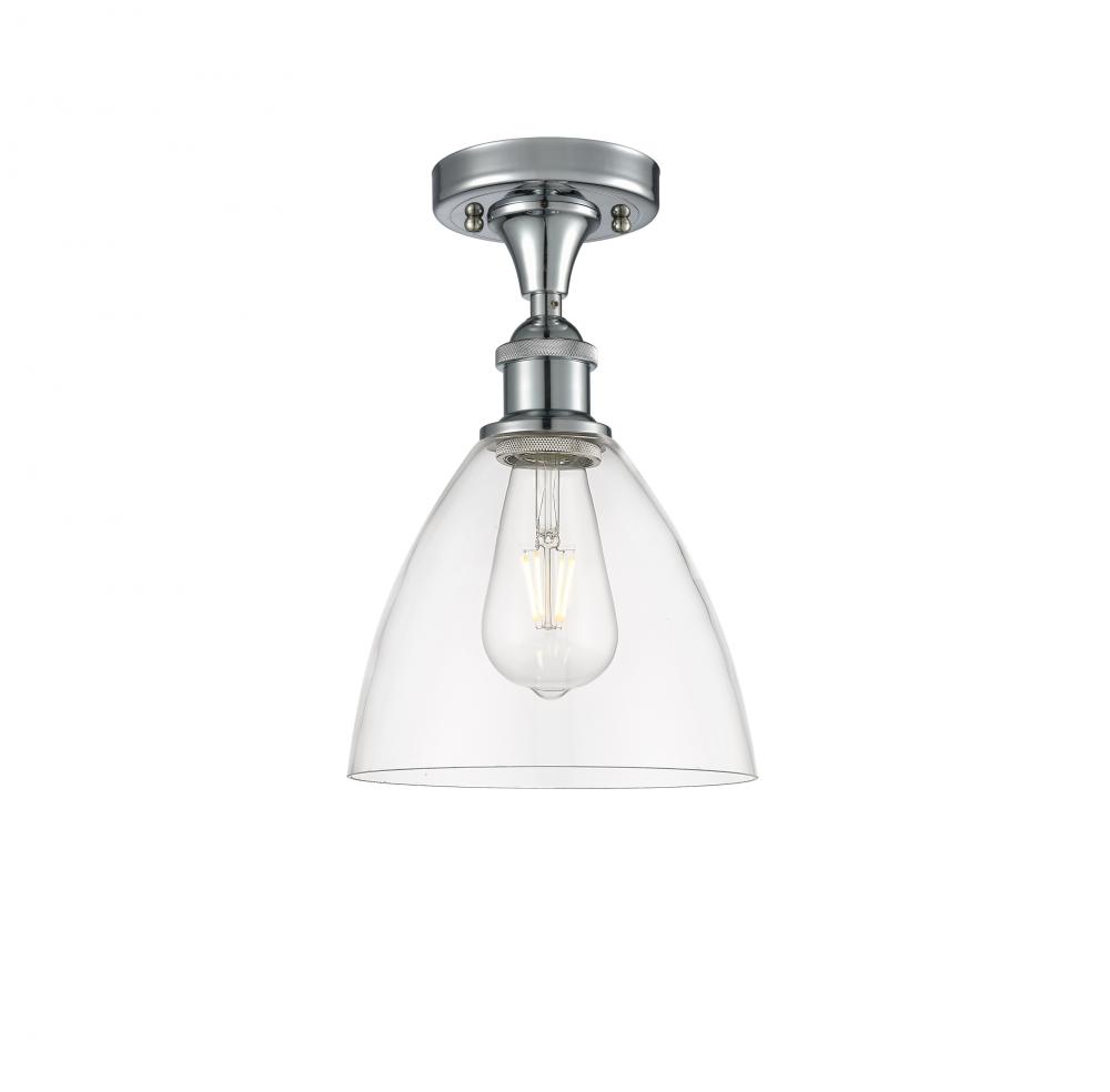 Bristol - 1 Light - 8 inch - Polished Chrome - Semi-Flush Mount