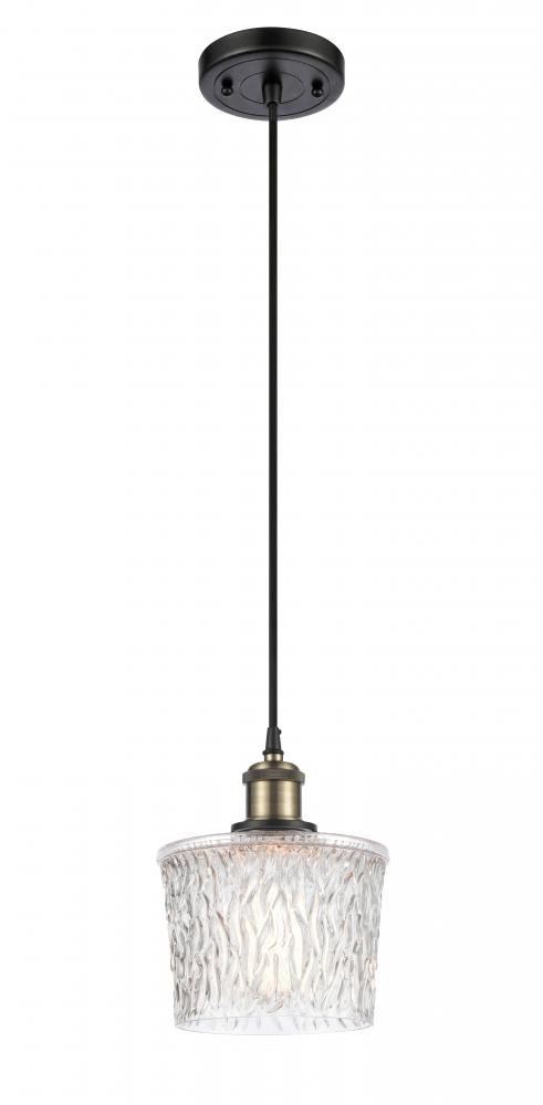 Niagara - 1 Light - 7 inch - Black Antique Brass - Cord hung - Mini Pendant