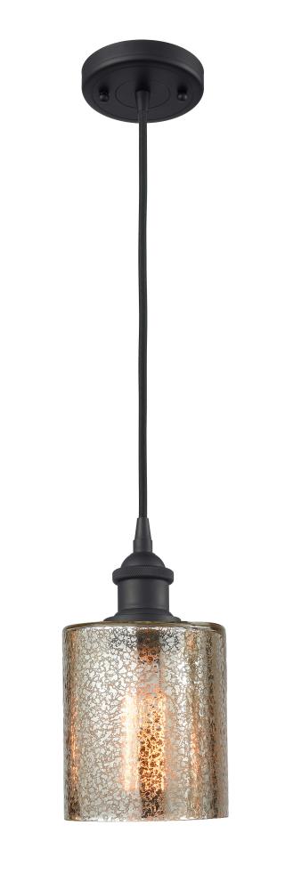 Cobbleskill - 1 Light - 5 inch - Matte Black - Cord hung - Mini Pendant