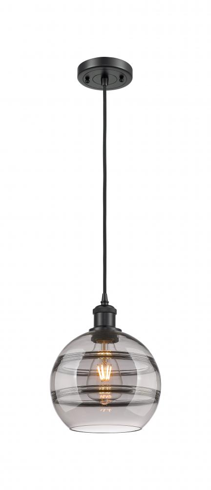 Rochester - 1 Light - 8 inch - Matte Black - Cord hung - Mini Pendant