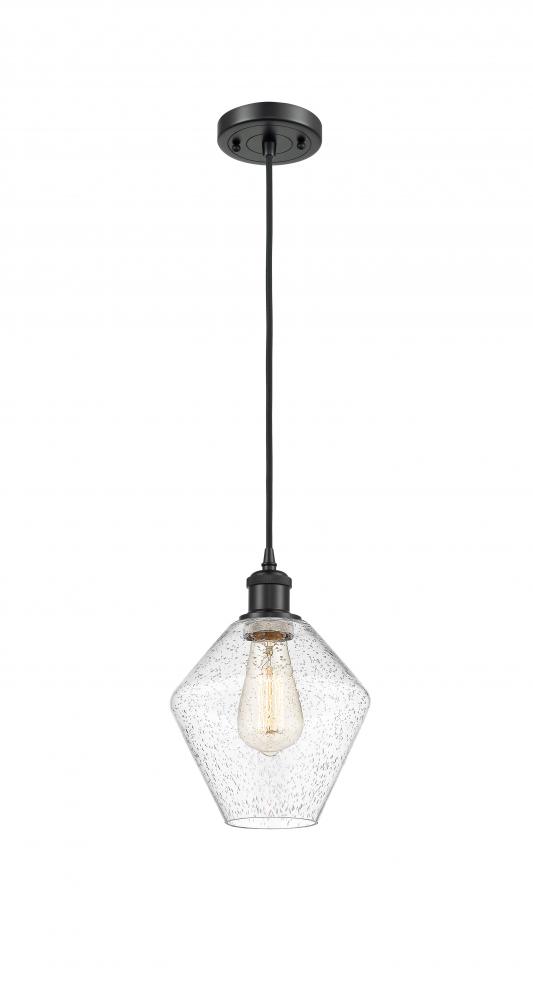 Cindyrella - 1 Light - 8 inch - Matte Black - Cord hung - Mini Pendant