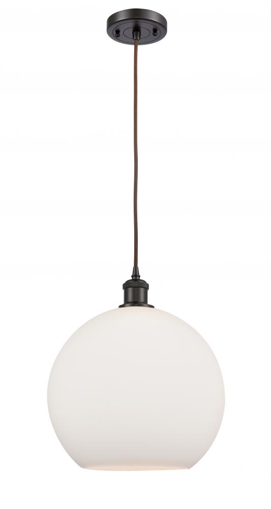 Athens - 1 Light - 12 inch - Oil Rubbed Bronze - Cord hung - Mini Pendant