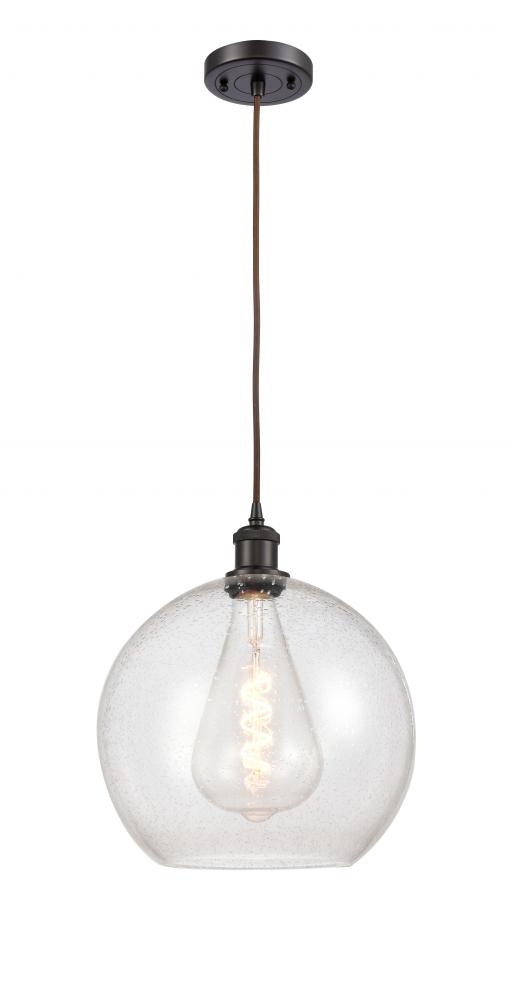 Athens - 1 Light - 12 inch - Oil Rubbed Bronze - Cord hung - Mini Pendant