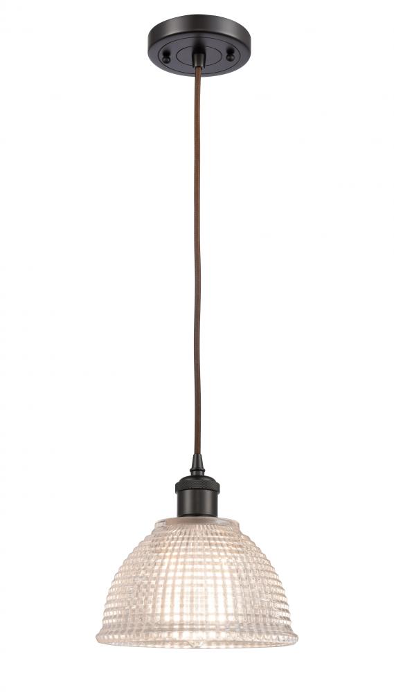 Arietta - 1 Light - 8 inch - Oil Rubbed Bronze - Cord hung - Mini Pendant