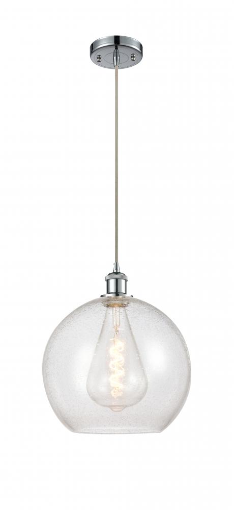 Athens - 1 Light - 12 inch - Polished Chrome - Cord hung - Mini Pendant