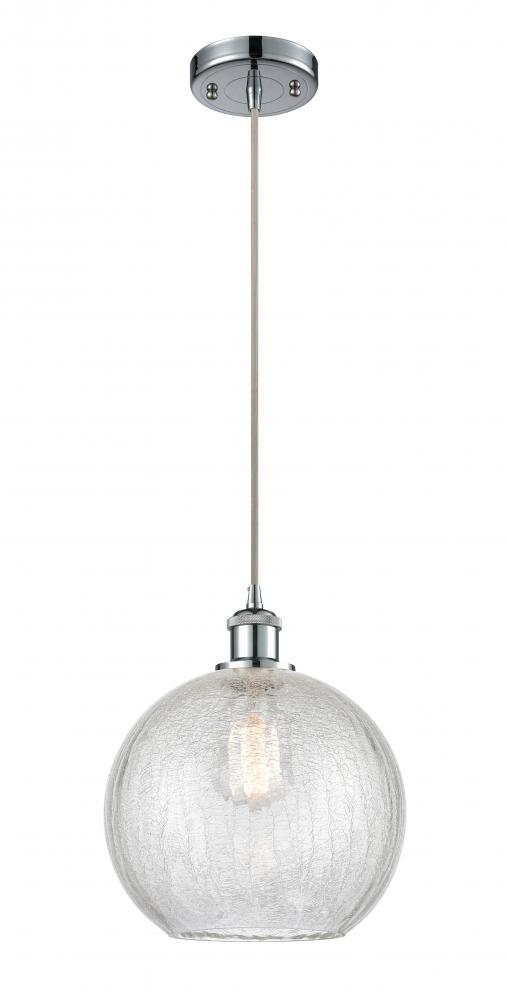 Athens - 1 Light - 10 inch - Polished Chrome - Cord hung - Mini Pendant