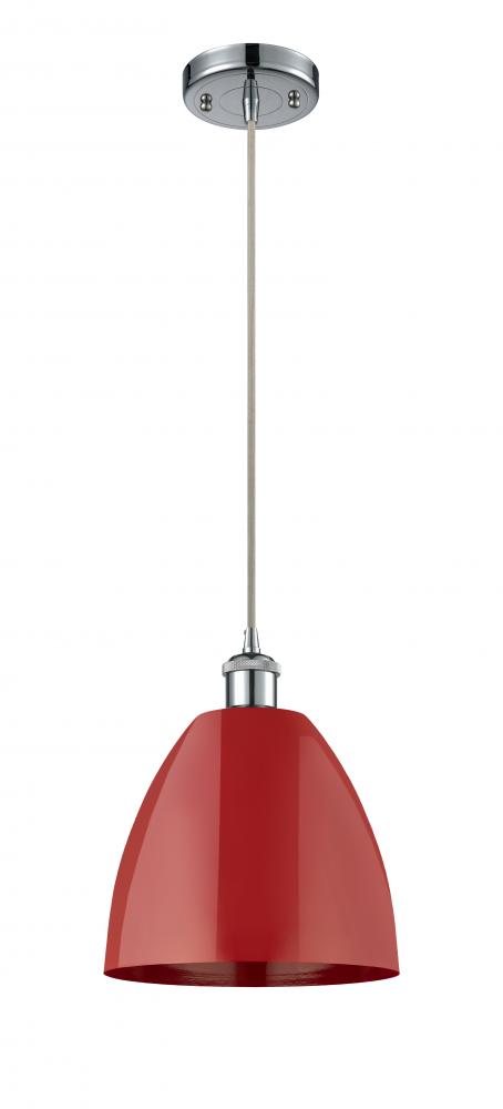 Plymouth - 1 Light - 9 inch - Polished Chrome - Cord hung - Mini Pendant