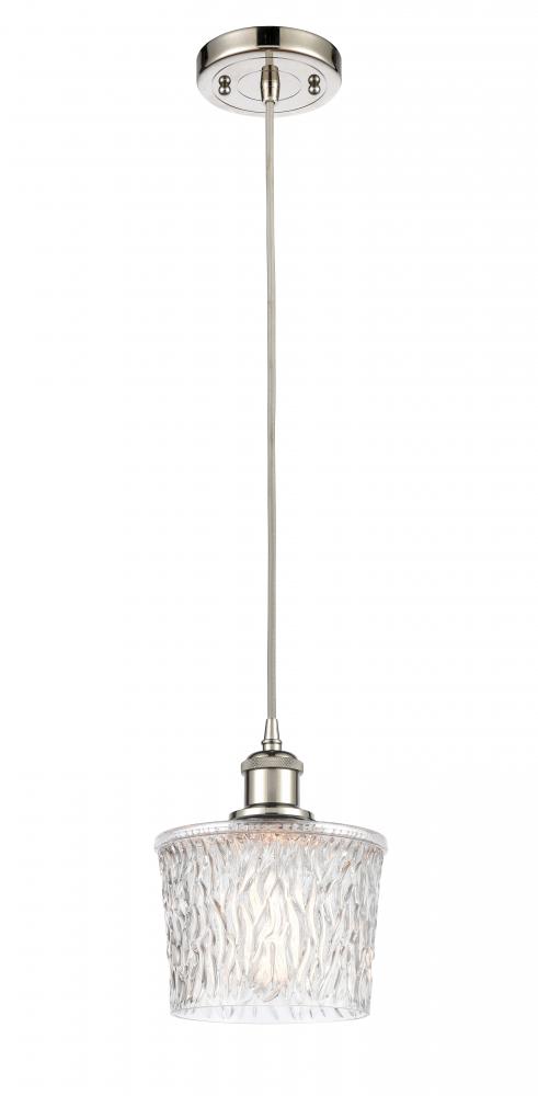 Niagara - 1 Light - 7 inch - Polished Nickel - Cord hung - Mini Pendant