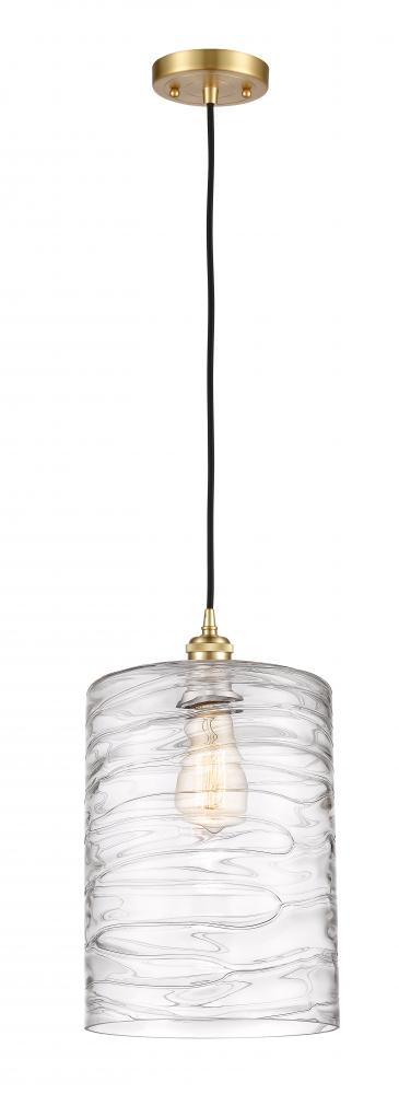 Cobbleskill - 1 Light - 9 inch - Satin Gold - Cord hung - Mini Pendant