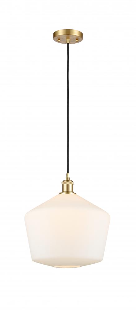 Cindyrella - 1 Light - 12 inch - Satin Gold - Cord hung - Mini Pendant