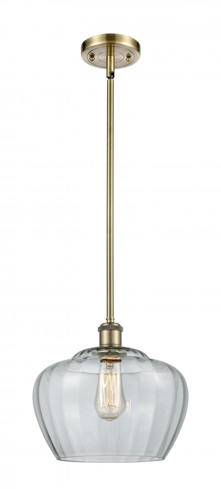 Fenton - 1 Light - 11 inch - Antique Brass - Mini Pendant