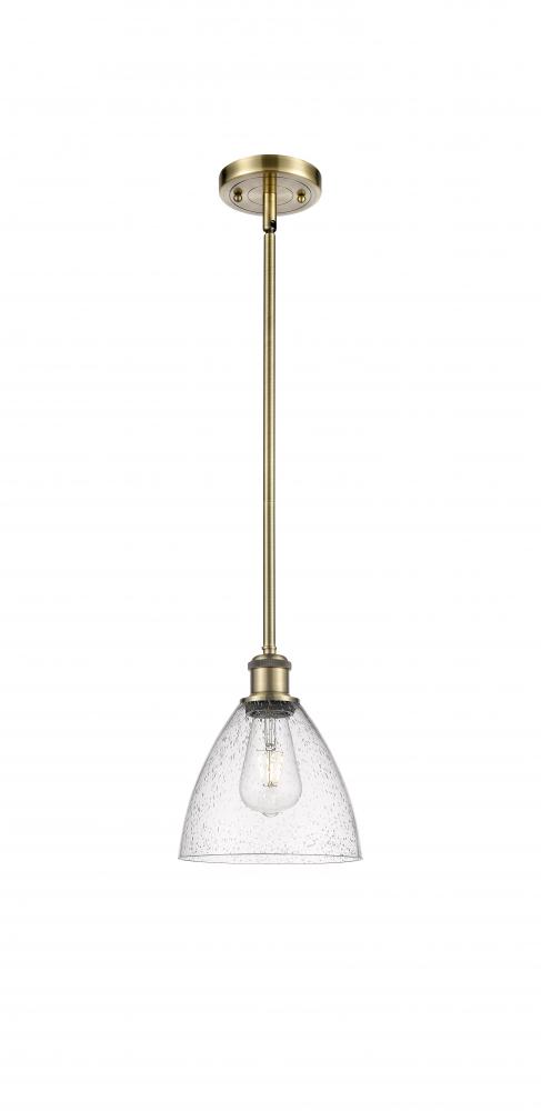 Bristol - 1 Light - 8 inch - Antique Brass - Mini Pendant