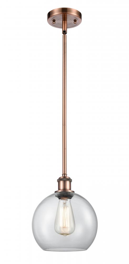 Athens - 1 Light - 8 inch - Antique Copper - Mini Pendant