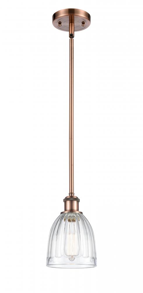 Brookfield - 1 Light - 6 inch - Antique Copper - Mini Pendant