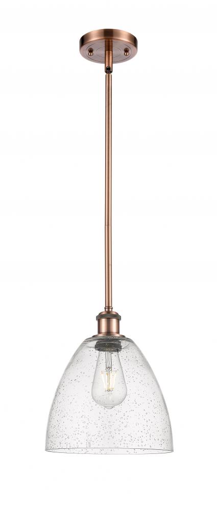 Bristol - 1 Light - 9 inch - Antique Copper - Mini Pendant