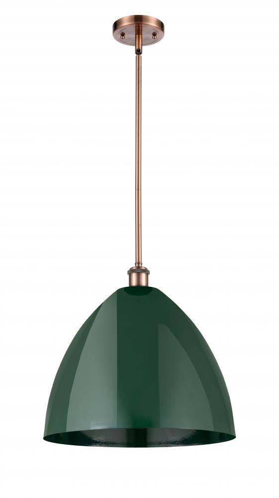 Plymouth - 1 Light - 16 inch - Antique Copper - Pendant